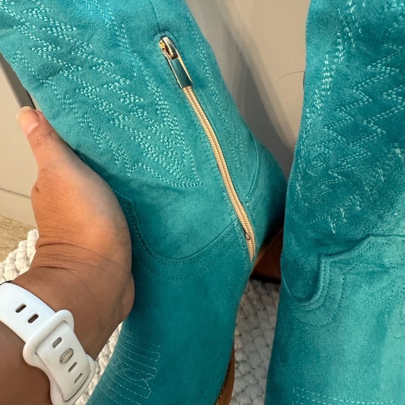 Teal Aquatic Women’s Western Cowboy Boots- Size 9 - Picture 8 of 10